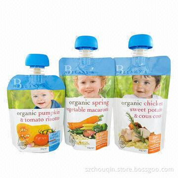 Liquid Food Packaging Pouch, Made of Aluminum Foil, with Spout